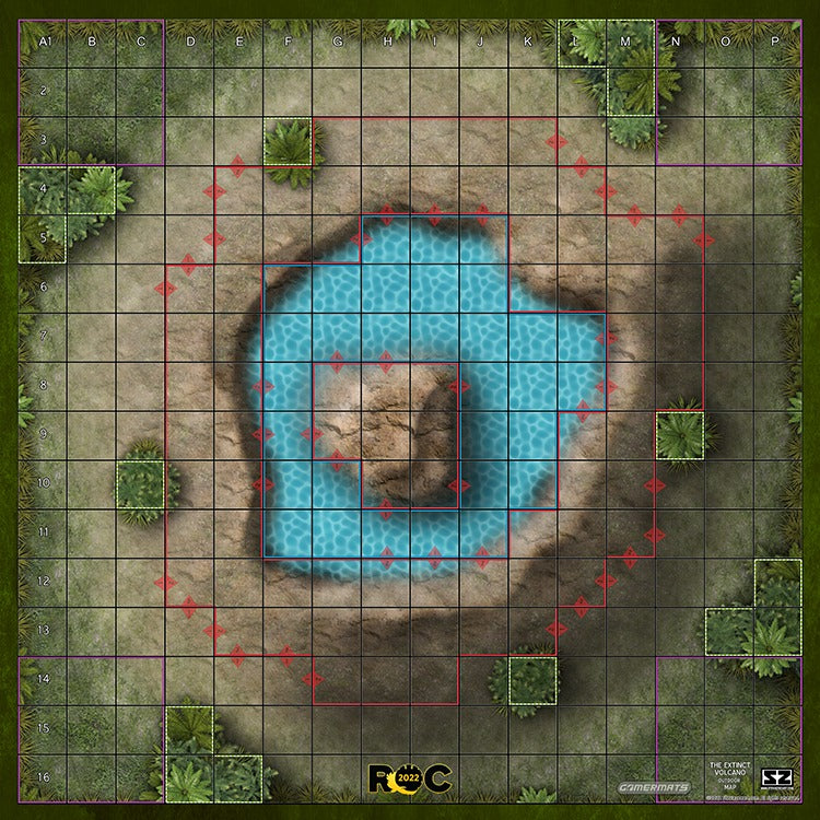 Mod Roc Volcanoes Battle Royale - The Extinct Volcano- ROC Battle Royale Mat – GameHead ...