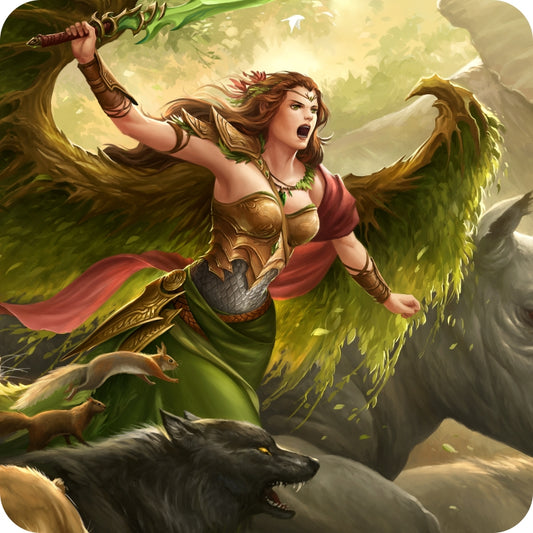 Angel of the Forest 4in Coaster