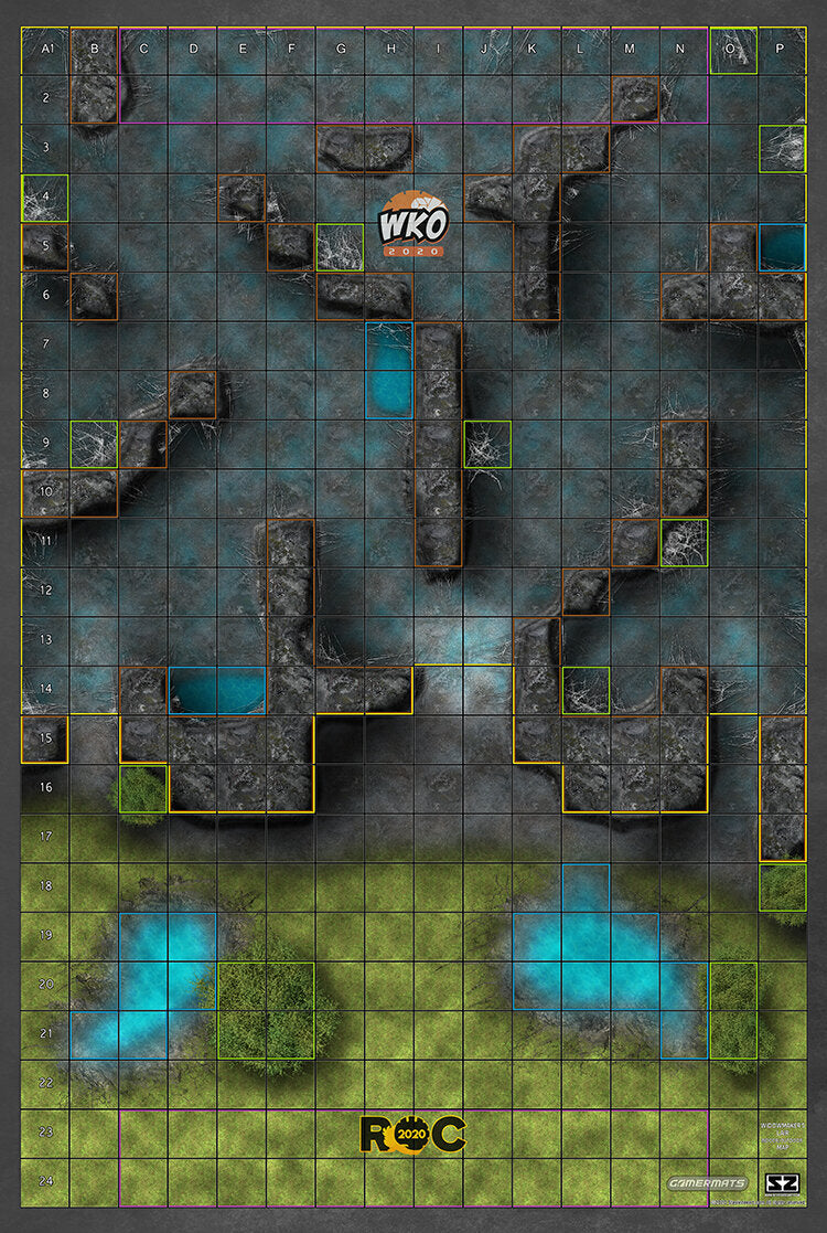 Widowmaker's Lair - ROC/HeroClix Mat Square Corners - 36" x 24" x 1/16"