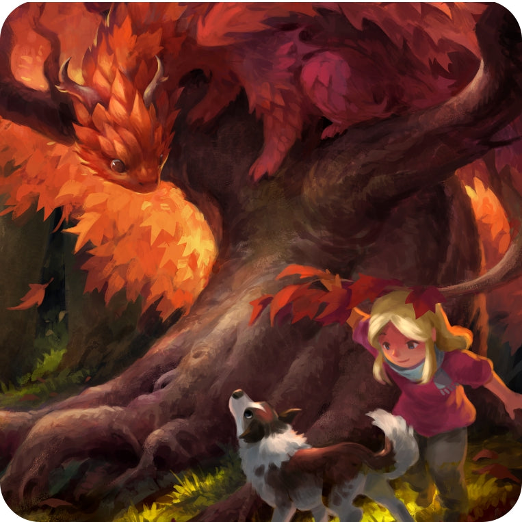 Autumn Dragon 4in Coaster – GameHead | GamerMats