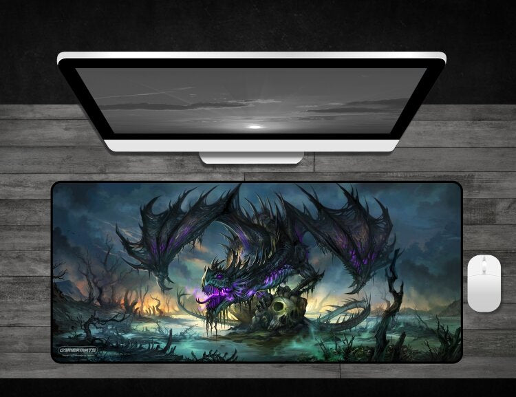 Skull Collector - Deskmat Premium Black Stitched - 32" x 14" x 1/8"