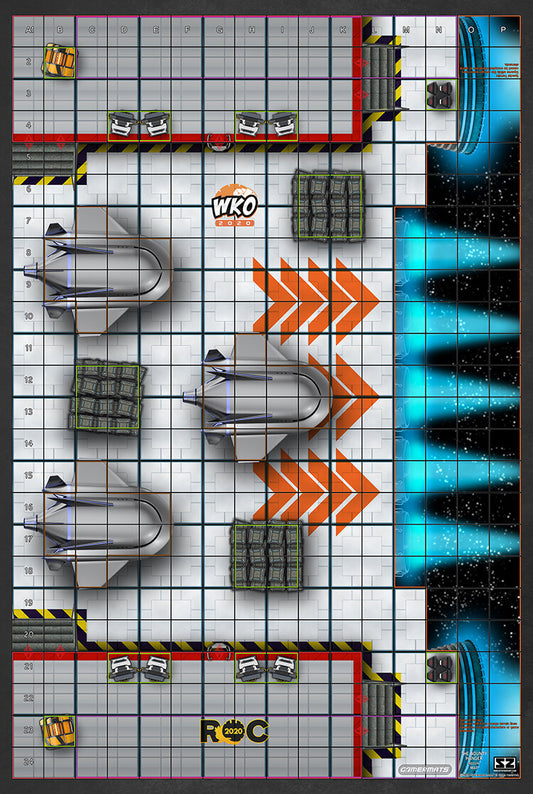 The Bounty Hanger - ROC/HeroClix Mat Square Corners - 36" x 24" x 1/16"