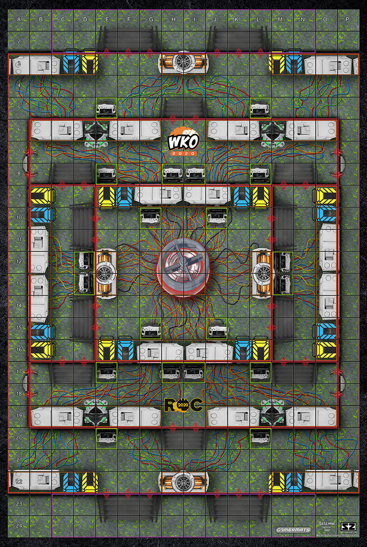 Data Mine - ROC/HeroClix Mat Square Corners - 36" x 24" x 1/16"