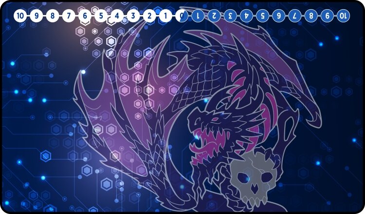 Digimon Compatible Black Dragon - Playmat