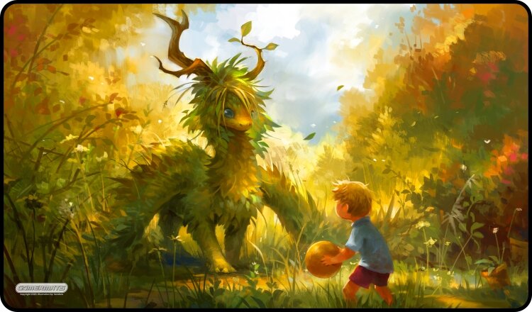 Dragon, Ball and Boy - Playmat Standard No Border - 24" x 14" x 1/16"