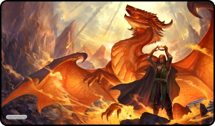 Fire and Glory - Playmat Standard No Border - 24" x 14" x 1/16"