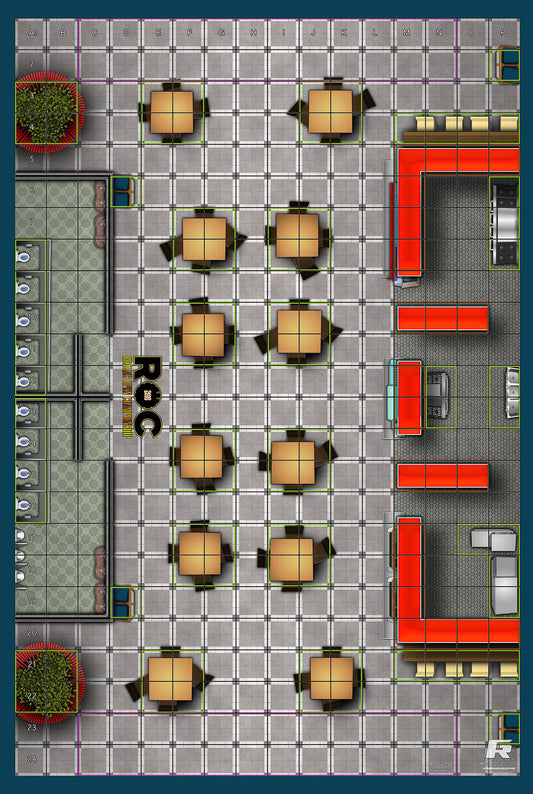 Food Court - ROC Mat Square Corners - 36" x 24" x 1/16"