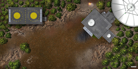 Forest Bunker - XL Wargame Mat 36" x 72"