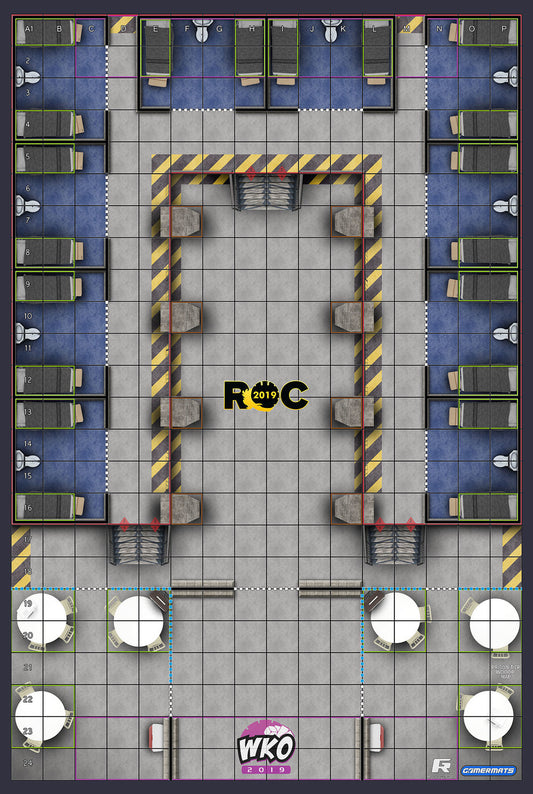 Prison Tier - ROC/HeroClix Mat Square Corners - 36" x 24" x 1/16"