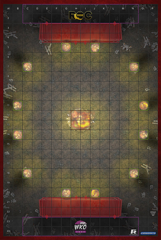 Pit Fight - ROC/HeroClix Mat Square Corners - 36" x 24" x 1/16"