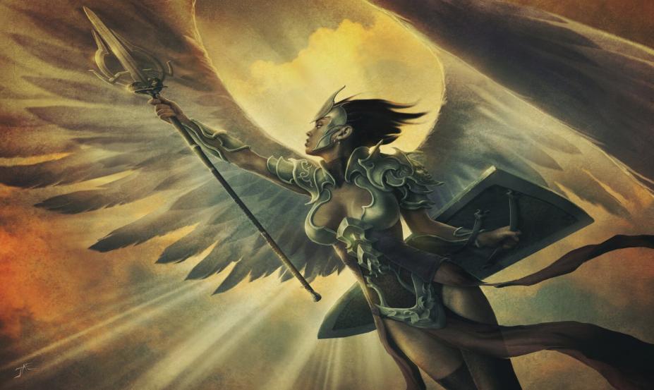 Golden Angel - Jason Engel - Playmat Standard No Border - 24" x 14" x 1/16"