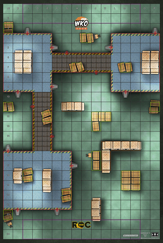 Warehouse 75 Indoor - ROC/HeroClix Mat Square Corners - 36" x 24" x 1/16"