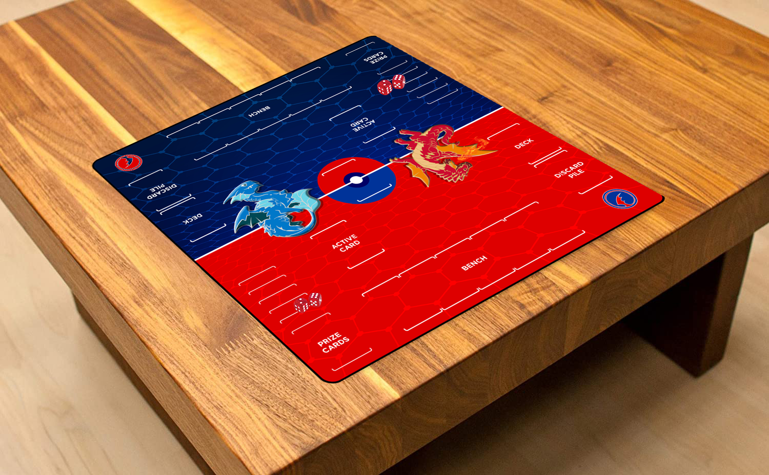 Red v Blue - Two-Player XL Playmat Pokemon Compatible – GameHead ...