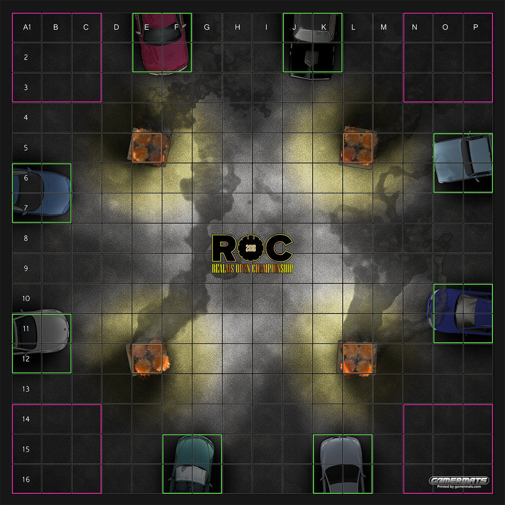 Battle Royale - Street Fight - ROC Battle Royale Mat Square Corners - 24" x 24" x 1/16"