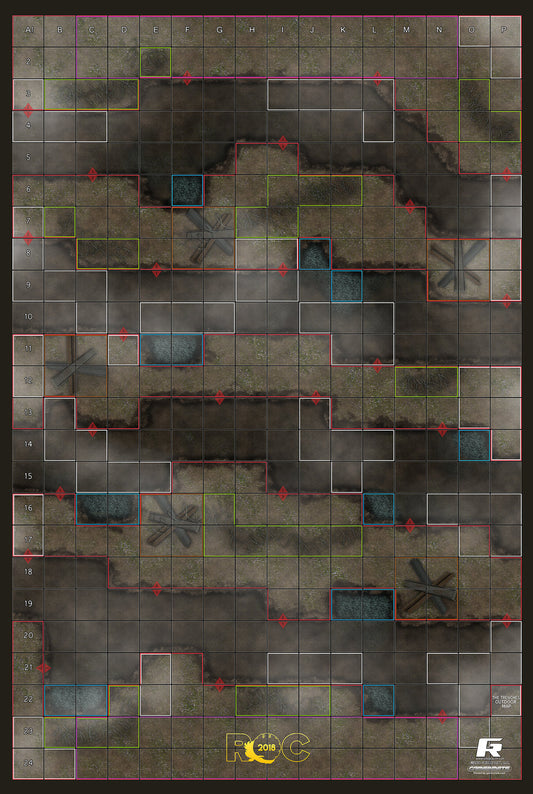 Trenches - ROC Mat Square Corners - 36" x 24" x 1/16"