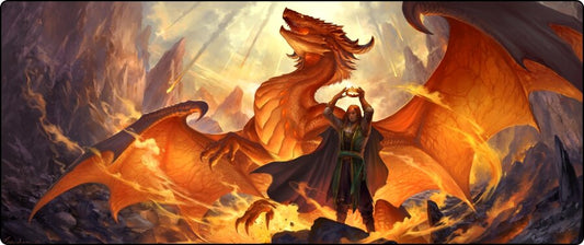 Fire and Glory - Tablemat Premium Black Stitched - 72" x 30" x 1/8"